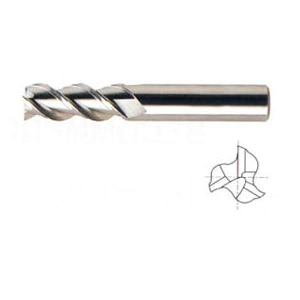 Yg-1 Tool 3 Flute Regular Length 45 Deg Helix Tin Coated Carbide 34598TN - main